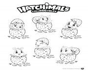 Hatchimals Eggs dessin à colorier