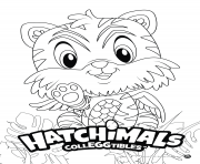 Coloriage Hatchimals Tigrette dessin