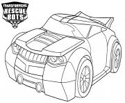 Coloriage Transformers Rescue Bots Police Car dessin