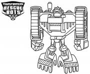 Boulder from Transformers Rescue Bots dessin à colorier