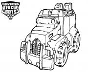 Coloriage Transformers Rescue Bots Black and White dessin