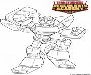 Coloriage Transformers Rescue Bots Back Front and Side View dessin