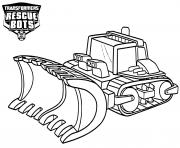 Coloriage Transformers Rescue Bots Boulder Line Drawing dessin