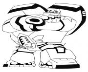 Coloriage Transformers Rescue Bots Back Front and Side View dessin