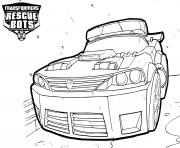 Transformers Rescue Bots Police Car dessin à colorier