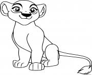 Coloriage simba la terre des lions dessin