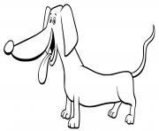 Coloriage chien top model avec un os et un ballon dessin