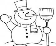 Coloriage Frosty le bonhomme de neige dessin