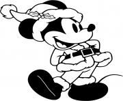 Coloriage Mickey giving thumbs up dessin