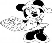 Coloriage Minnie gingerbread