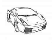 voitures lamborghini dessin à colorier