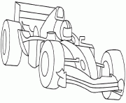 Coloriage ferrari f1 dessin