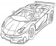 Coloriage dessin voiture tuning a colorier dessin