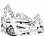Coloriage Hot Wheel voiture Competition dessin
