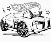 Coloriage Jump Drift vitesse with Hotwheels voiture dessin