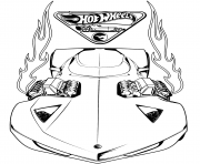 Coloriage Hot Wheels Moto cross dessin