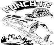 Hot Wheels Punch It dessin à colorier