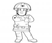 Coloriage embleme des pompiers dessin