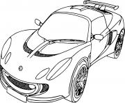 voiture de sport thebarricadeco dessin à colorier