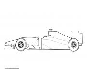 Coloriage nouvelle voiture Voiture Ferrari course dessin