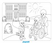 Coloriage playmobil camping 3 dessin