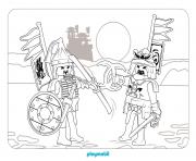 Coloriage playmobil avec un fermier dessin