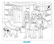 Coloriage playmobil western chevaux dessin