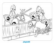playmobil knights 2 dessin à colorier