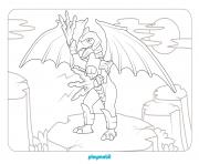 playmobil au pays des dragons 2 dessin à colorier