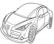 Peugeot Rc dessin à colorier