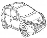 Peugeot 207 Sw dessin à colorier