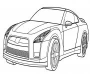 Nissan GT R Sport dessin à colorier