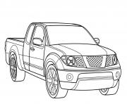 Coloriage voiture 4x4 pick up dessin