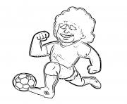 Coloriage ballon de foot soccer dessin