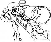 Coloriage call of duty sniper dessin