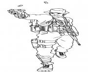 Coloriage soldier war dessin