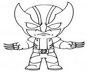Wolverine fortnite dessin à colorier