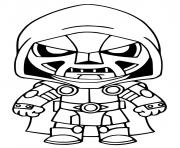 Doctor Doom Fortnite dessin à colorier