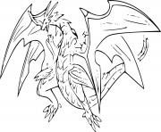 Coloriage bakugan drago dessin