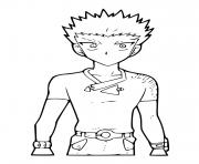 Coloriage Drago leader of the Bakugan dessin