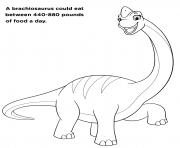 Big Brachiosaurus Pat Patrouille dessin à colorier
