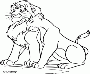 Coloriage Le Roi Lion Disney dessin