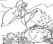Coloriage magie du bal avec princesse cendrillon dessin