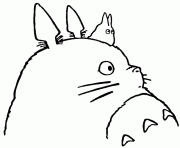 Coloriage Totoro de Ghibli par Chocobo dessin
