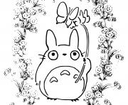 Totoros manga anime dessin à colorier