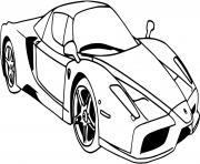 dessin Voiture Ferrari dessin à colorier