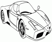 Coloriage Voiture Ferrari f70 dessin
