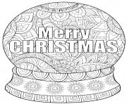 Coloriage decorations boule de noel mandala anti stress dessin