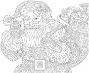 Coloriage sapin de noel mandala zen dessin