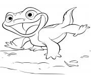 Lizard Bruni de Reine des Neiges 2 dessin à colorier